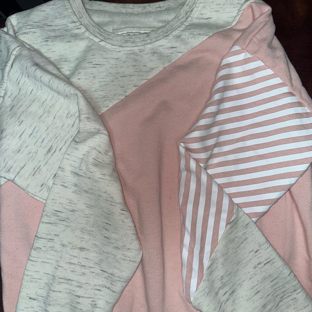 Reflex Blush and Cream Colorblock Top